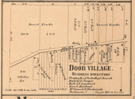 Door Village, Scipio, Indiana 1862 Old Town Map Custom Print - Laporte Co.