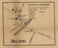 Arland, Michigan 1858 Old Town Map Custom Print - Jackson Co.