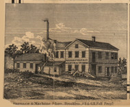 Furnace & Machine Shop, Michigan 1858 Old Town Map Custom Print - Jackson Co.