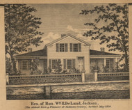 Residence of Wm. R. DeLand, Michigan 1858 Old Town Map Custom Print - Jackson Co.