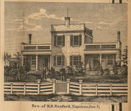 Residence of R.B. Rexford, Michigan 1858 Old Town Map Custom Print - Jackson Co.