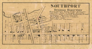 Southport Village, Perry, Indiana 1866 Old Town Map Custom Print - Marion Co.
