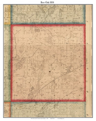 Burr Oak, Michigan 1858 Old Town Map Custom Print - St. Joseph Co.