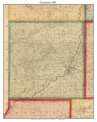 Constantine, Michigan 1858 Old Town Map Custom Print - St. Joseph Co.