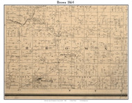 Brown, Indiana 1864 Old Town Map Custom Print - Montgomery Co.