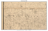 Coal Creek, Indiana 1864 Old Town Map Custom Print - Montgomery Co.