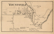 Yountsville Village, Ripley, Indiana 1864 Old Town Map Custom Print - Montgomery Co.
