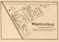 Whitesville Village, Union, Indiana 1864 Old Town Map Custom Print - Montgomery Co.