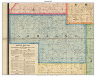 Ashland, Indiana 1875 Old Town Map Custom Print - Morgan Co.