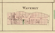 Waverly Village, Harrison, Indiana 1875 Old Town Map Custom Print - Morgan Co.