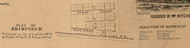 Brimfield Village, Orange, Indiana 1860 Old Town Map Custom Print - Noble Co.