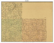 Oil, Indiana 1894 Old Town Map Custom Print - Perry Co.