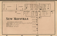 New Maysfield Village, Jackson, Indiana 1864 Old Town Map Custom Print - Putnam Co.