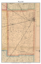 Wayne, Indiana 1865 Old Town Map Custom Print - Randolph Co.