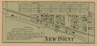 New Point Village, Salt Creek, Indiana 1867 Old Town Map Custom Print  Decatur Co.