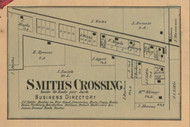 Smiths Crossing, Salt Creek, Indiana 1867 Old Town Map Custom Print  Decatur Co.