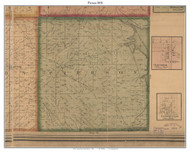 Pierson, Indiana 1858 Old Town Map Custom Print  Vigo Co.