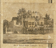 Keeler Residence, Washington, Michigan 1859 Old Town Map Custom Print - Macomb Co.