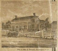 Tinsman Residence, Washington, Michigan 1859 Old Town Map Custom Print - Macomb Co.