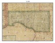 Ira, Michigan 1859 Old Town Map Custom Print - St. Claire Co.