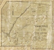Thornton Village, Kimball, Michigan 1859 Old Town Map Custom Print - St. Claire Co.