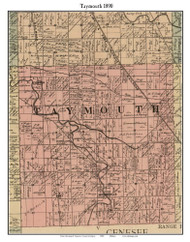 Taymouth, Michigan 1890 Old Town Map Custom Print - Saginaw Co.