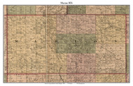 Marion, Michigan 1876 Old Town Map Custom Print - Sanilac Co.