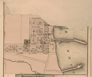Forestville Village, Delaware, Michigan 1876 Old Town Map Custom Print - Sanilac Co.