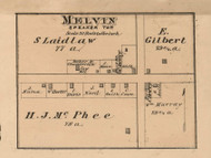 Melvin Village, Speaker, Michigan 1876 Old Town Map Custom Print - Sanilac Co.