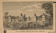 Asylum, Michigan 1861 Old Town Map Custom Print - Kalamazoo Co.