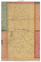 Cherry Valley, Michigan 1900 Old Town Map Custom Print - Lake Co.