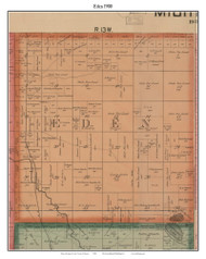 Eden, Michigan 1900 Old Town Map Custom Print - Lake Co.