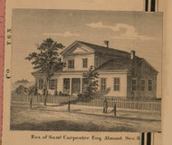 Residence of Carpenter, Michigan 1863 Old Town Map Custom Print - Lapeer Co.