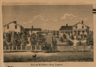 Residence of Hart, Michigan 1863 Old Town Map Custom Print - Lapeer Co.