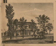 Residence 1, Michigan 1863 Old Town Map Custom Print - Lapeer Co.