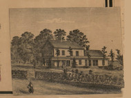 Residence 2, Michigan 1863 Old Town Map Custom Print - Lapeer Co.