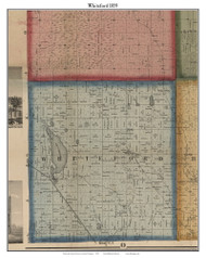 Whiteford, Michigan 1859 Old Town Map Custom Print - Monroe Co.