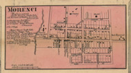 Morenci Village, Seneca, Michigan 1857 Old Town Map Custom Print - Lenawee Co.