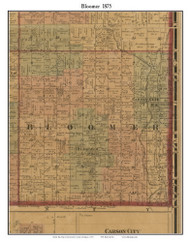 Bloomer, Michigan 1875 Old Town Map Custom Print - Montcalm Co.