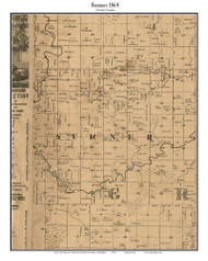 Sumner, Michigan 1864 Old Town Map Custom Print - Gratiot Co.