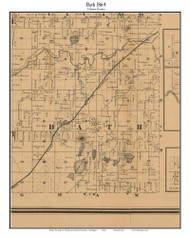 Bath, Michigan 1864 Old Town Map Custom Print - Clinton Co.
