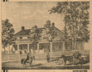 Unnamed Residence (1), Not Determined, Michigan 1864 Old Town Map Custom Print - Clinton Co.