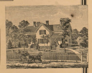 Unnamed Residence (11), Not Determined, Michigan 1864 Old Town Map Custom Print - Clinton Co.