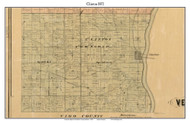 Clinton, Indiana 1872 Old Town Map Custom Print - Vermillion Co.