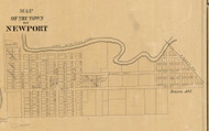 Newport Village, Vermillion, Indiana 1872 Old Town Map Custom Print - Vermillion Co.
