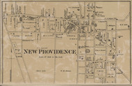 New Providence Center, District No. 7, 1877 Old Town Map Custom Print Montgomery Co.