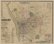 Clarksville City, District No. 12, 1877 Old Town Map Custom Print Montgomery Co.