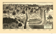 New Salem, Illinois 1837 (1909) Bird's Eye View