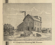Cosgrove Flour Mill, Warsaw, Wayne, Indiana 1866 Old Town Map Custom Print - Kosciusko Co.