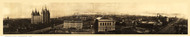 Salt Lake City, Morman Temple Panoramic Photograph, Utah 1910 Bird's Eye View - Flint
